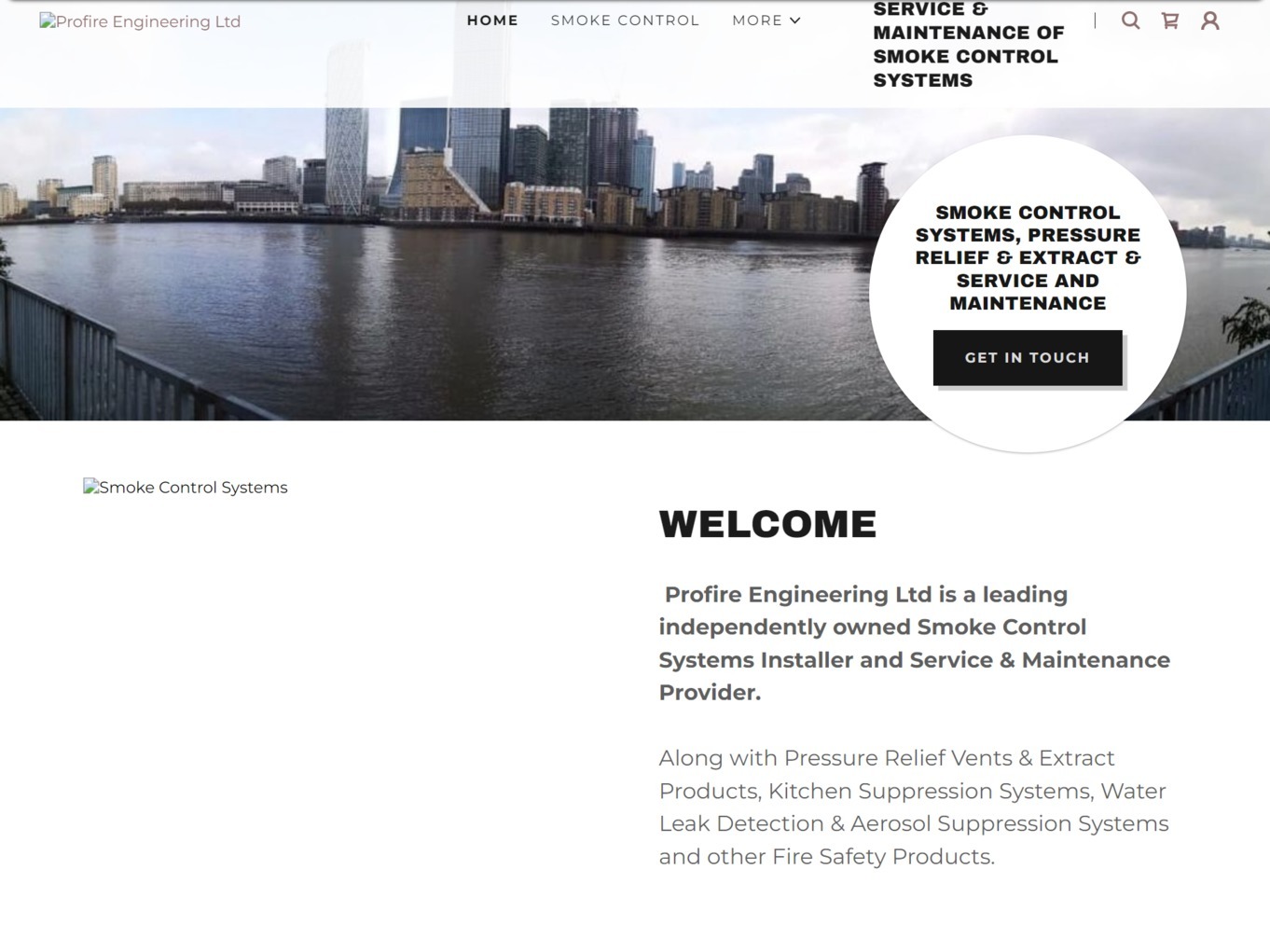 The previous website belonging to Profire Engineering Ltd